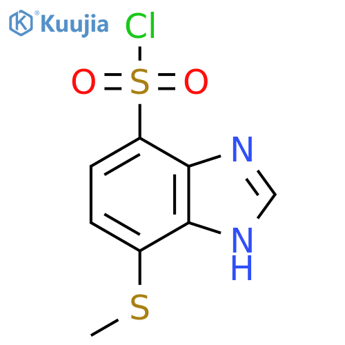 7-Methylthio-1H-benzimidazole-4-sulfonyl chloride structure