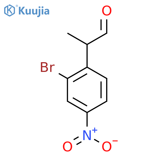 2-Bromo-4-nitrophenylpropanal structure