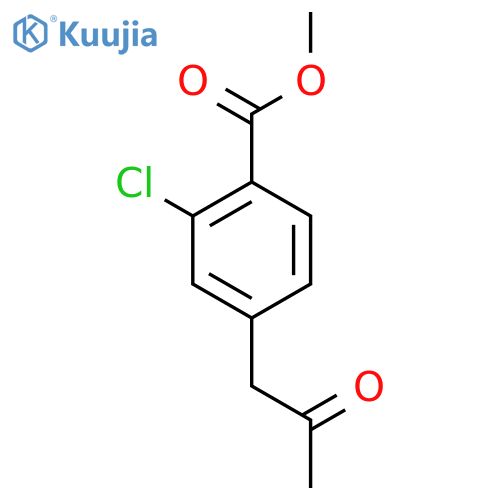 Methyl 2-chloro-4-(2-oxopropyl)benzoate structure