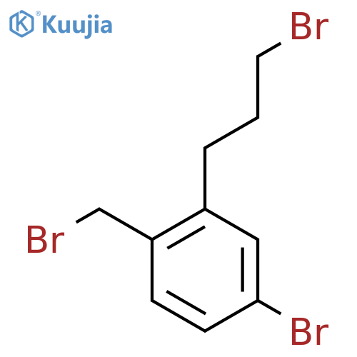4-Bromo-2-(3-bromopropyl)benzyl bromide structure