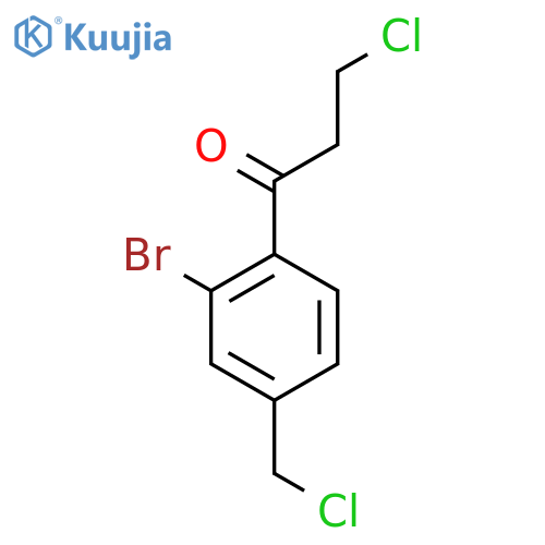 1-(2-Bromo-4-(chloromethyl)phenyl)-3-chloropropan-1-one structure
