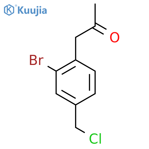 1-(2-Bromo-4-(chloromethyl)phenyl)propan-2-one structure