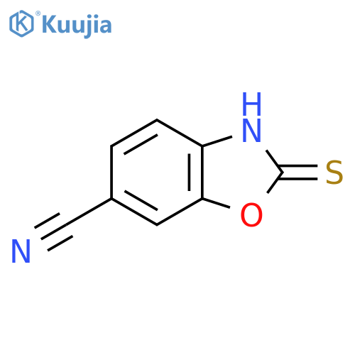 6-Cyano-2-mercaptobenzo[d]oxazole structure