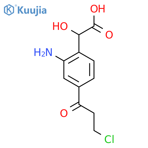 2-Amino-4-(3-chloropropanoyl)mandelic acid structure