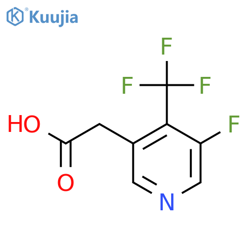 3-Fluoro-4-(trifluoromethyl)pyridine-5-acetic acid structure