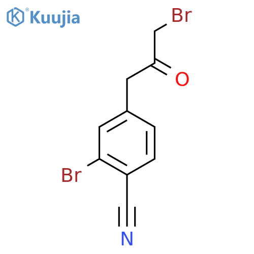 1-(3-Bromo-4-cyanophenyl)-3-bromopropan-2-one structure