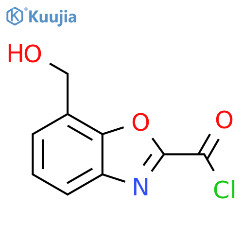 7-(Hydroxymethyl)benzo[d]oxazole-2-carbonyl chloride structure