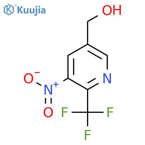 3-Nitro-2-(trifluoromethyl)pyridine-5-methanol structure