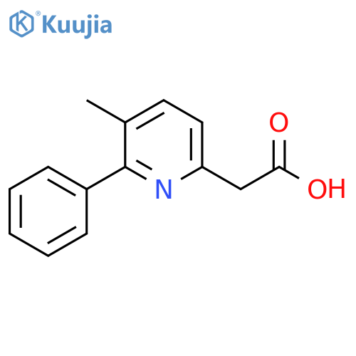 3-Methyl-2-phenylpyridine-6-acetic acid structure
