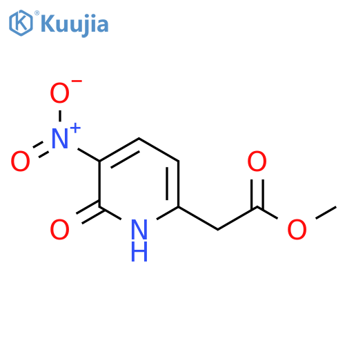 Methyl 2-hydroxy-3-nitropyridine-6-acetate structure