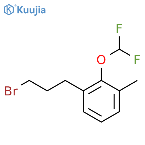 3-(3-Bromopropyl)-2-(difluoromethoxy)toluene structure