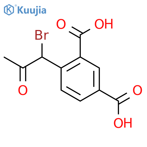 1-Bromo-1-(2,4-dicarboxyphenyl)propan-2-one structure