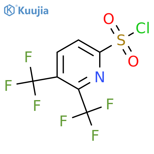 2,3-Bis(trifluoromethyl)pyridine-6-sulfonyl chloride structure