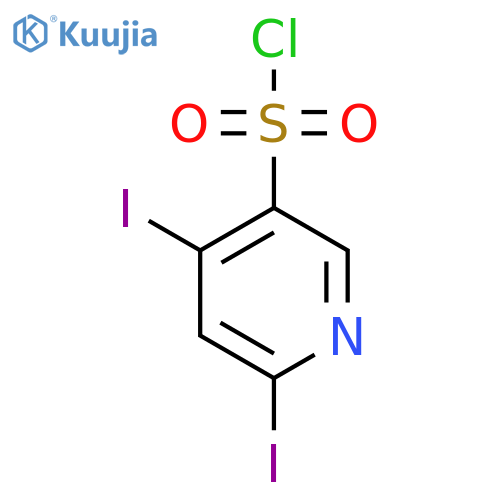 2,4-Diiodopyridine-5-sulfonyl chloride structure