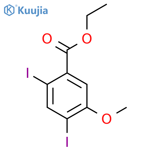 Ethyl 2,4-diiodo-5-methoxybenzoate structure