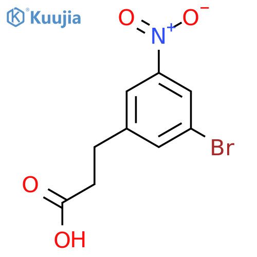 3-(3-Bromo-5-nitrophenyl)propanoic acid structure