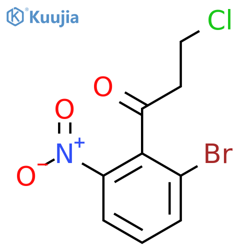 1-(2-Bromo-6-nitrophenyl)-3-chloropropan-1-one structure