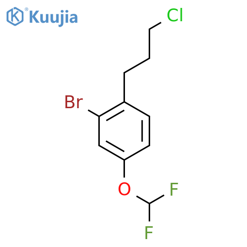 3-Bromo-4-(3-chloropropyl)(difluoromethoxy)benzene structure