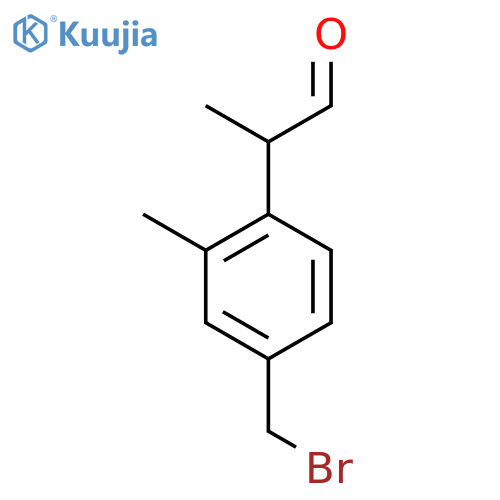 4-(Bromomethyl)-2-methylphenylpropanal structure