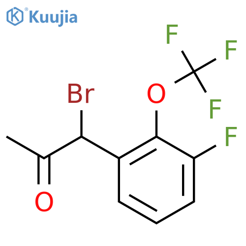 1-Bromo-1-(3-fluoro-2-(trifluoromethoxy)phenyl)propan-2-one structure