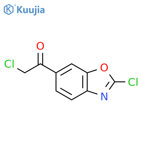 2-Chloro-6-(2-chloroacetyl)benzo[d]oxazole structure