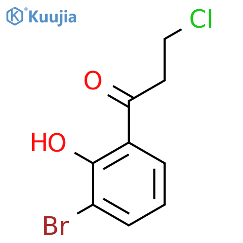 1-(3-Bromo-2-hydroxyphenyl)-3-chloropropan-1-one structure