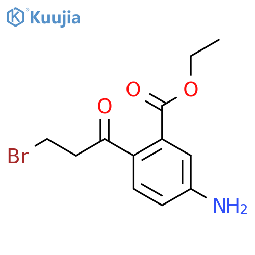 Ethyl 5-amino-2-(3-bromopropanoyl)benzoate structure