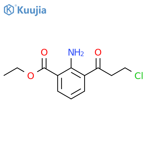 Ethyl 2-amino-3-(3-chloropropanoyl)benzoate structure