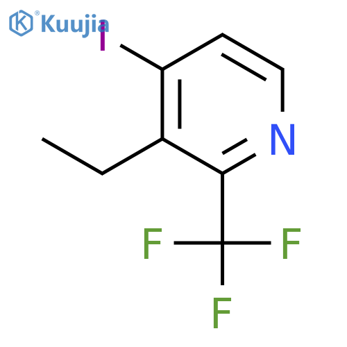 3-Ethyl-4-iodo-2-(trifluoromethyl)pyridine structure