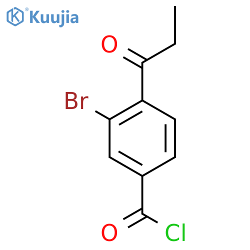 3-Bromo-4-propionylbenzoyl chloride structure