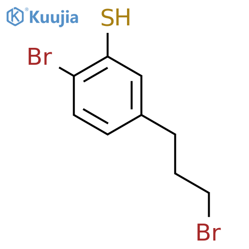 2-Bromo-5-(3-bromopropyl)thiophenol structure