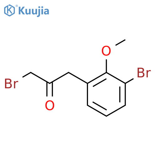 1-Bromo-3-(3-bromo-2-methoxyphenyl)propan-2-one structure