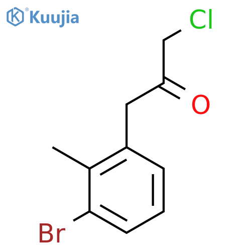 1-(3-Bromo-2-methylphenyl)-3-chloropropan-2-one structure