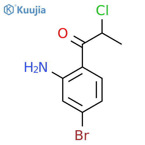 1-(2-Amino-4-bromophenyl)-2-chloropropan-1-one structure