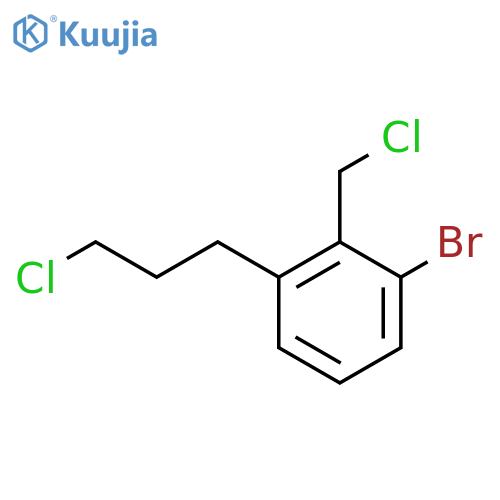 2-Bromo-6-(3-chloropropyl)benzyl chloride structure