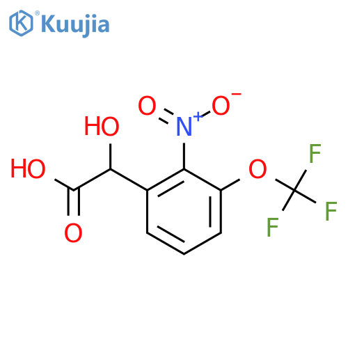 2-Nitro-3-(trifluoromethoxy)mandelic acid structure