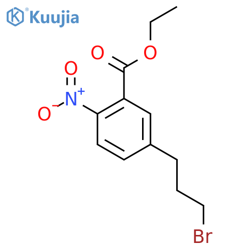 Ethyl 5-(3-bromopropyl)-2-nitrobenzoate structure