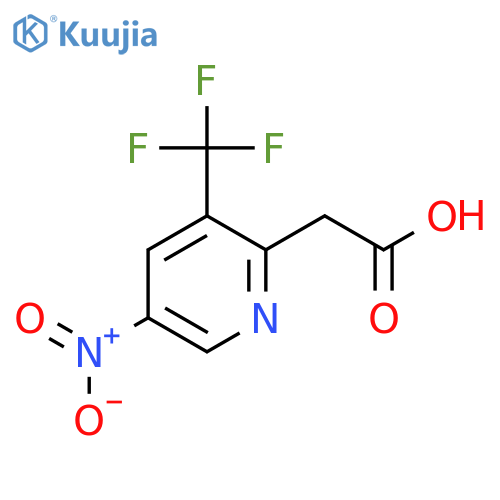 5-Nitro-3-(trifluoromethyl)pyridine-2-acetic acid structure