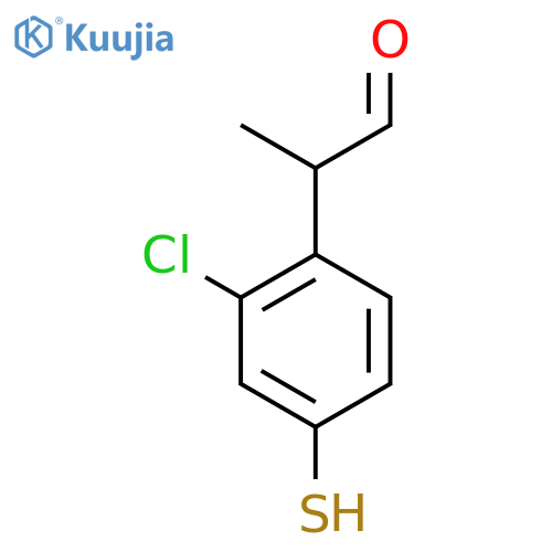 2-Chloro-4-mercaptophenylpropanal structure