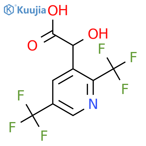 2-(2,5-Bis(trifluoromethyl)pyridin-3-yl)-2-hydroxyacetic acid structure