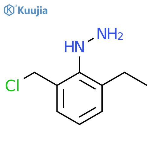 2-(Chloromethyl)-6-ethylphenylhydrazine structure