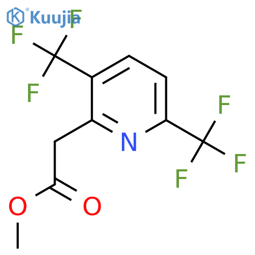 Methyl 3,6-bis(trifluoromethyl)pyridine-2-acetate structure
