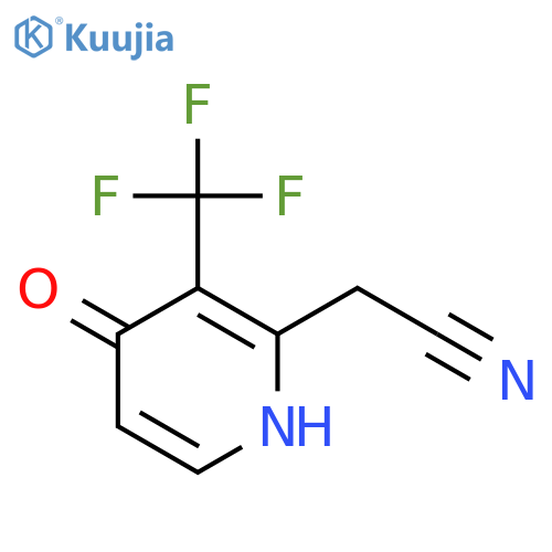 4-Hydroxy-3-(trifluoromethyl)pyridine-2-acetonitrile structure