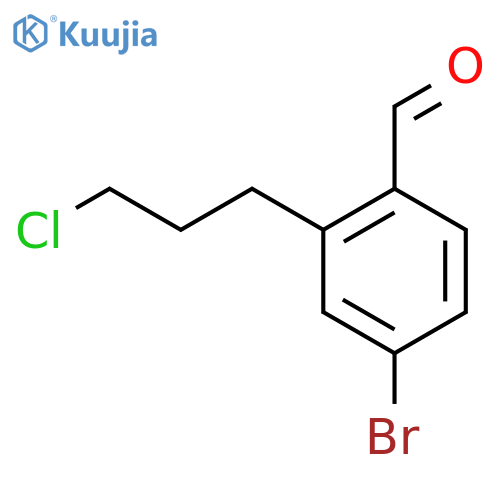 4-Bromo-2-(3-chloropropyl)benzaldehyde structure