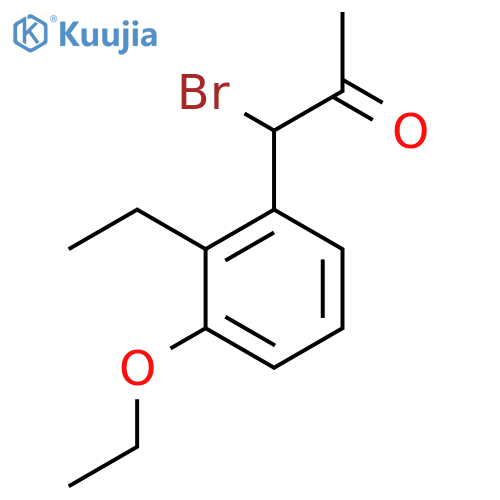 1-Bromo-1-(3-ethoxy-2-ethylphenyl)propan-2-one structure
