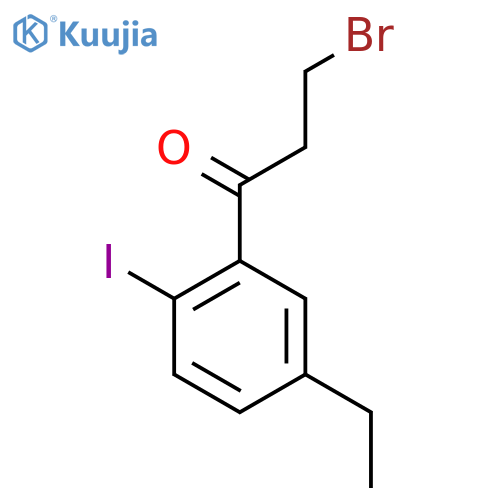 3-Bromo-1-(5-ethyl-2-iodophenyl)propan-1-one structure