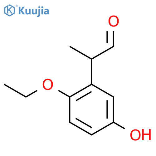 2-Ethoxy-5-hydroxyphenylpropanal structure