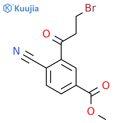 Methyl 3-(3-bromopropanoyl)-4-cyanobenzoate structure