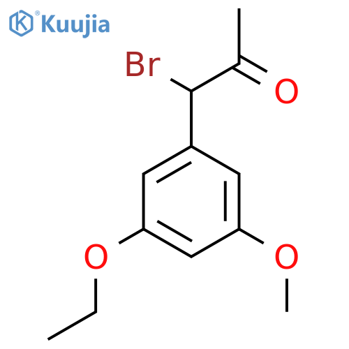 1-Bromo-1-(3-ethoxy-5-methoxyphenyl)propan-2-one structure
