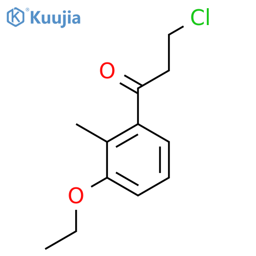3-Chloro-1-(3-ethoxy-2-methylphenyl)propan-1-one structure
